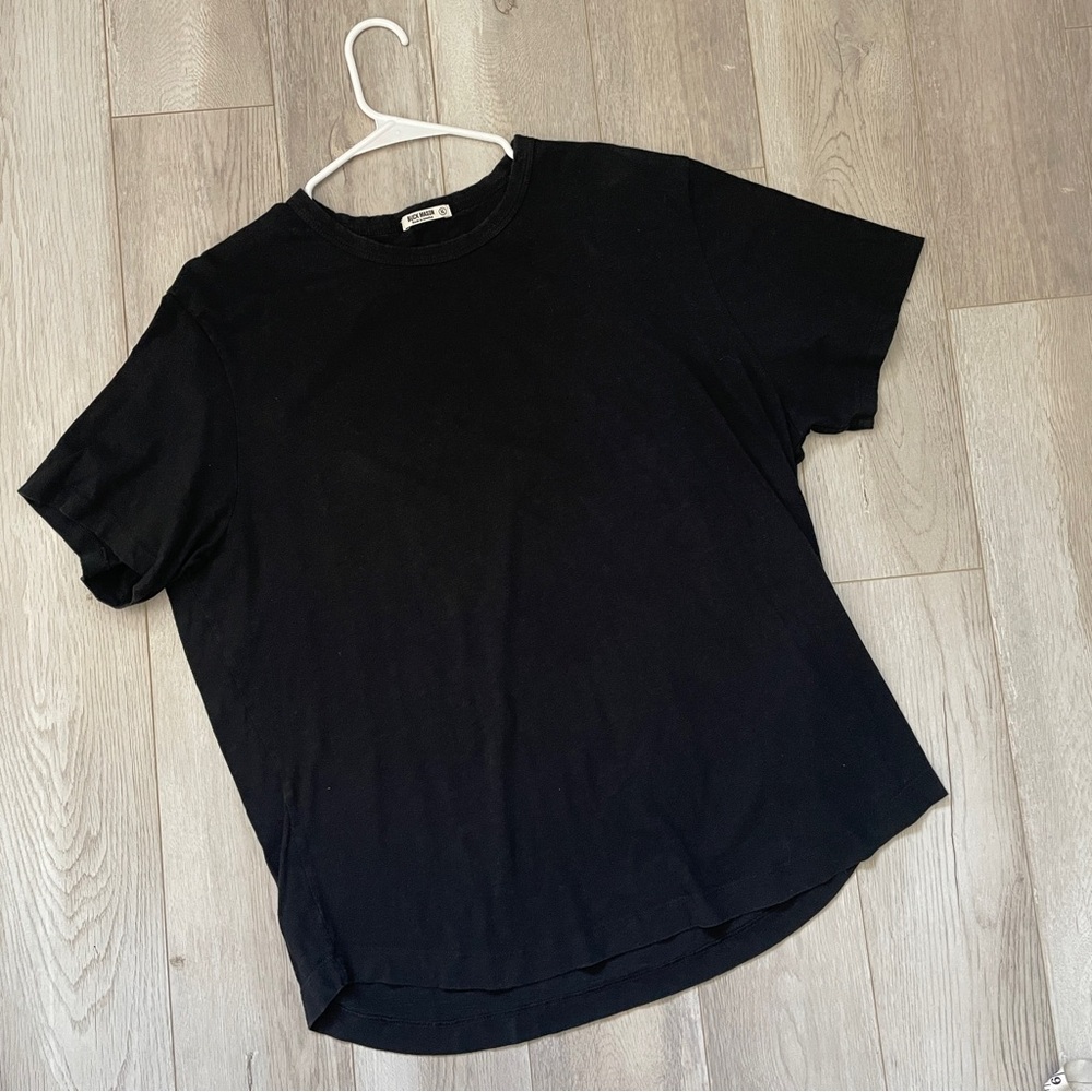 Buck Mason Tshirt cotton crewneck mens Black (xlarge) casual minimalist basic